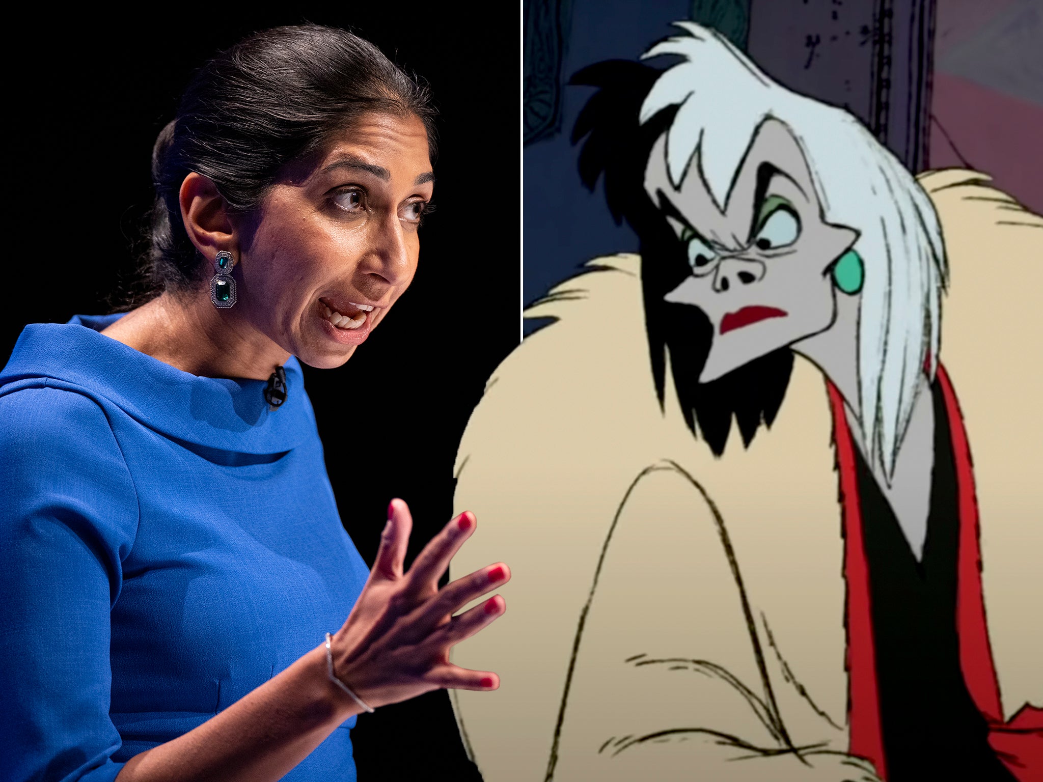 Suella Braverman Dream Speech Cruella De Vil Dreamed Of Cruelty To   Suella Braverman Cruella De Vil  